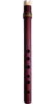 Quena with Edged Ring - Jacaranda Wood with Bone Mouthpiece