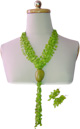 Neacklace & Earings Seed Set - Green