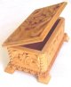 Jewelry box with carved flowers