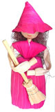 Small witch with her broom