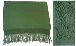 Alpaca Shawl - dark green