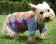 "Little bue sky" dog sweater