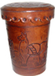 Embossed leather Cacho