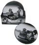 ''Chismosas'' Coasters - Gray