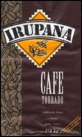Caf� torrado. Irupana, 1/4 Kgr.