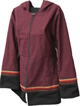Jacket with awayo for women - burgundy