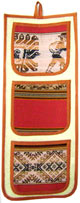 Porta tarjetas en yute y awayo