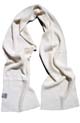 100% Alpaca Patente Scarf - White
