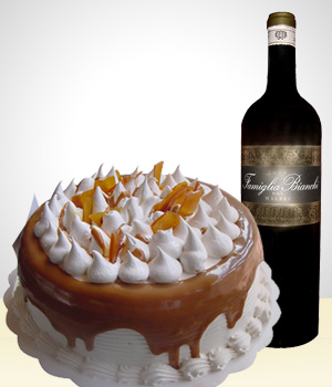Delicious Cake + Red Wine