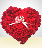 Mother 's day (May 27th) - Touch of Love: 24 Roses Heart