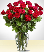 St. Valentine's - Majestic 24 Red Roses