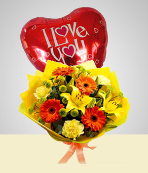 Spring Bouquet  + Balloon
