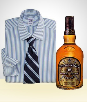 Gifts for Men - A Bottle of Whisky and A Tie