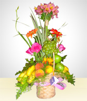 Birthday - Fruits Basket Arrangement