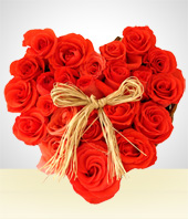 Blumen und Geschenke - Rosenherz