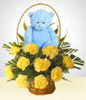 Birth - It's a Boy  Sweet Flower Arrangement