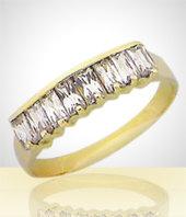 Joyas - Anillo Cintillo Dos