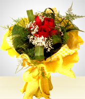 Blumen und Geschenke - Blumenstrau: 6 Rosen