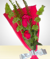 Fleurs et cadeaux - Bouquet: 3 Roses
