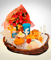 Upcoming holidays - Offer: Special Breakfast: + 12 Roses Bouquet