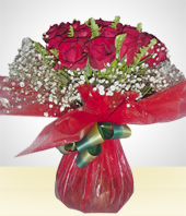 Flores - Bouquet Rojo