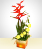 Three Colors Roses Arrangement