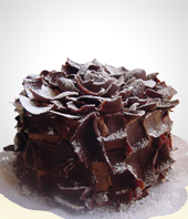 Cakes & Chocolates - Black Rose Cake - 12 Serving Portions