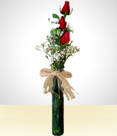Gelegenheiten - Ganz einfach:kleine Aufmerksamkeit bestehend aus 3 Rosen: