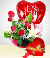 Blumen und Geschenke -