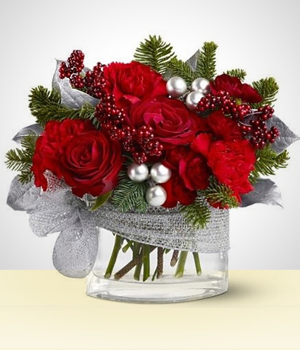 Christmas Arrangments - Silver Garden