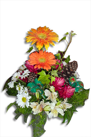 Arreglos Florales - Centro de Mesa con Gerberas