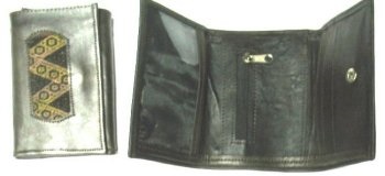 Wallet Made of Leather and antique awayo