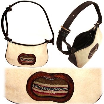 Cartera de gamuza y awayo