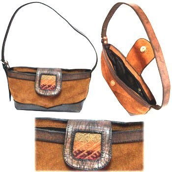 Brown Swede Purse