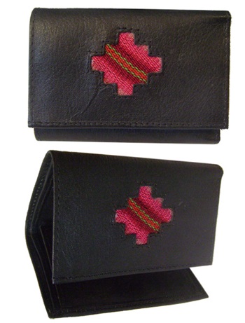 Portefeuille en cuir   Croix Andine  