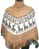 Brown Alpaca Poncho