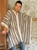Alpaca Poncho - Brown