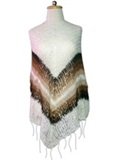Openwork Poncho White