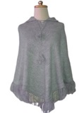 Short Gray Poncho