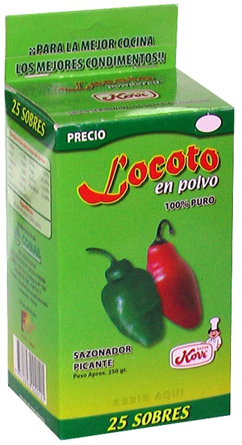 LOCOTO EN POLVO - POWDERED  WHOLE RED HOT PEPPER