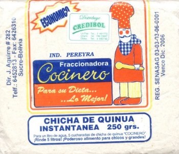Traditional Chicha drink made of Quinoa