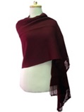 Bourgundy Alpaca Shawl
