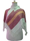 Poncho en Telar - Rojo