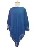 Poncho Mosaico Azul