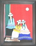 Tableau - Motif trois cholitas