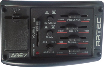 ARTEC - AGE-7 (4-Band-Equalizer für Gitarre oder Charango)
