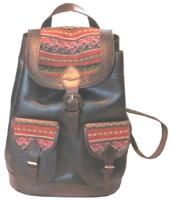 Sac à dos en cuir avec awayo
