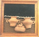 Tableau artisanal - Motif deux vases