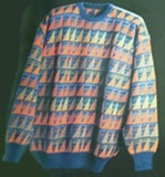 100% Alpaca Sweater- Multicolor Style