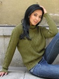 Green Turtle Neck Sweater